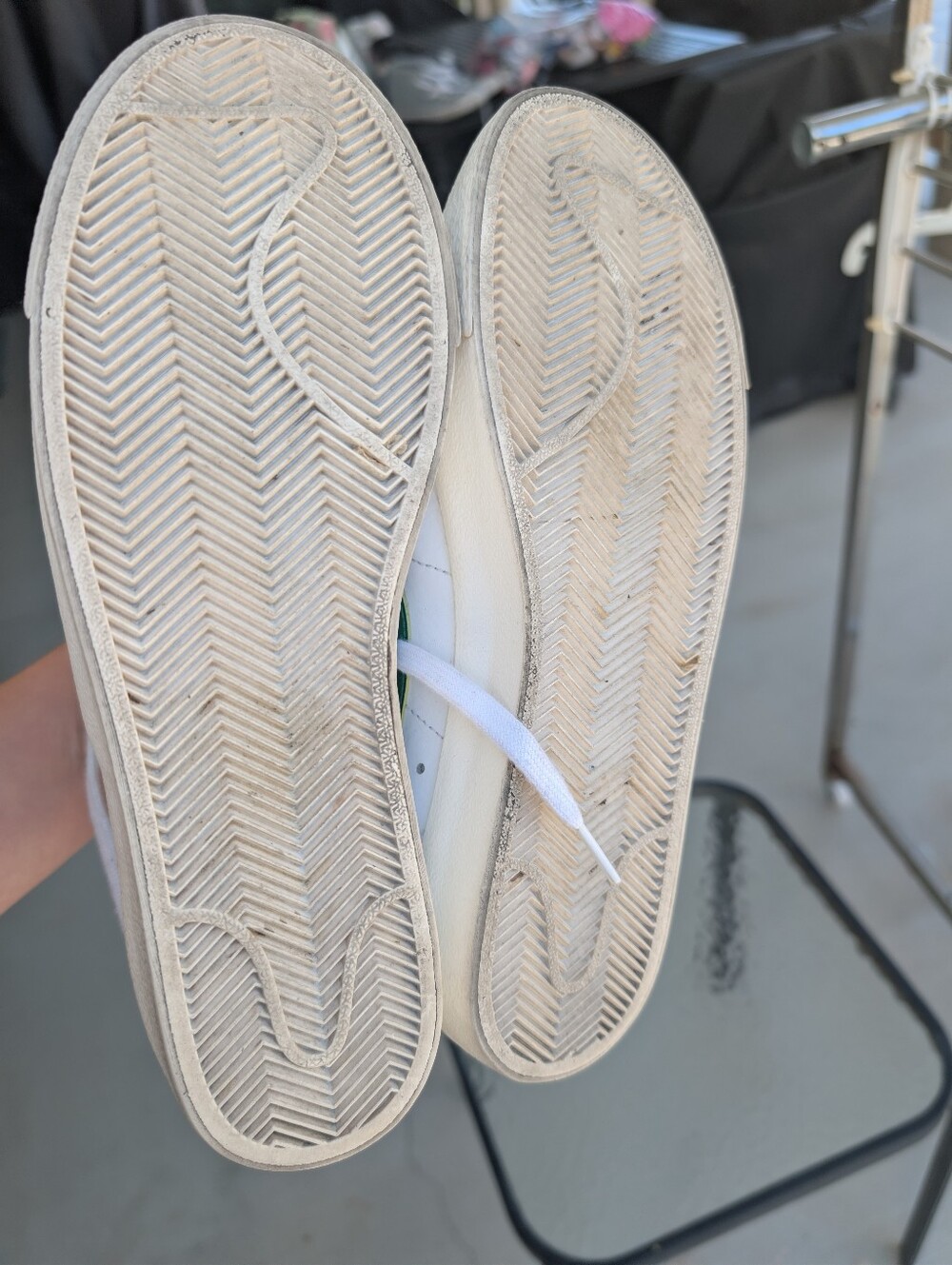 Nike  White & Green High-Top Sneakers - Picture 5 of 5